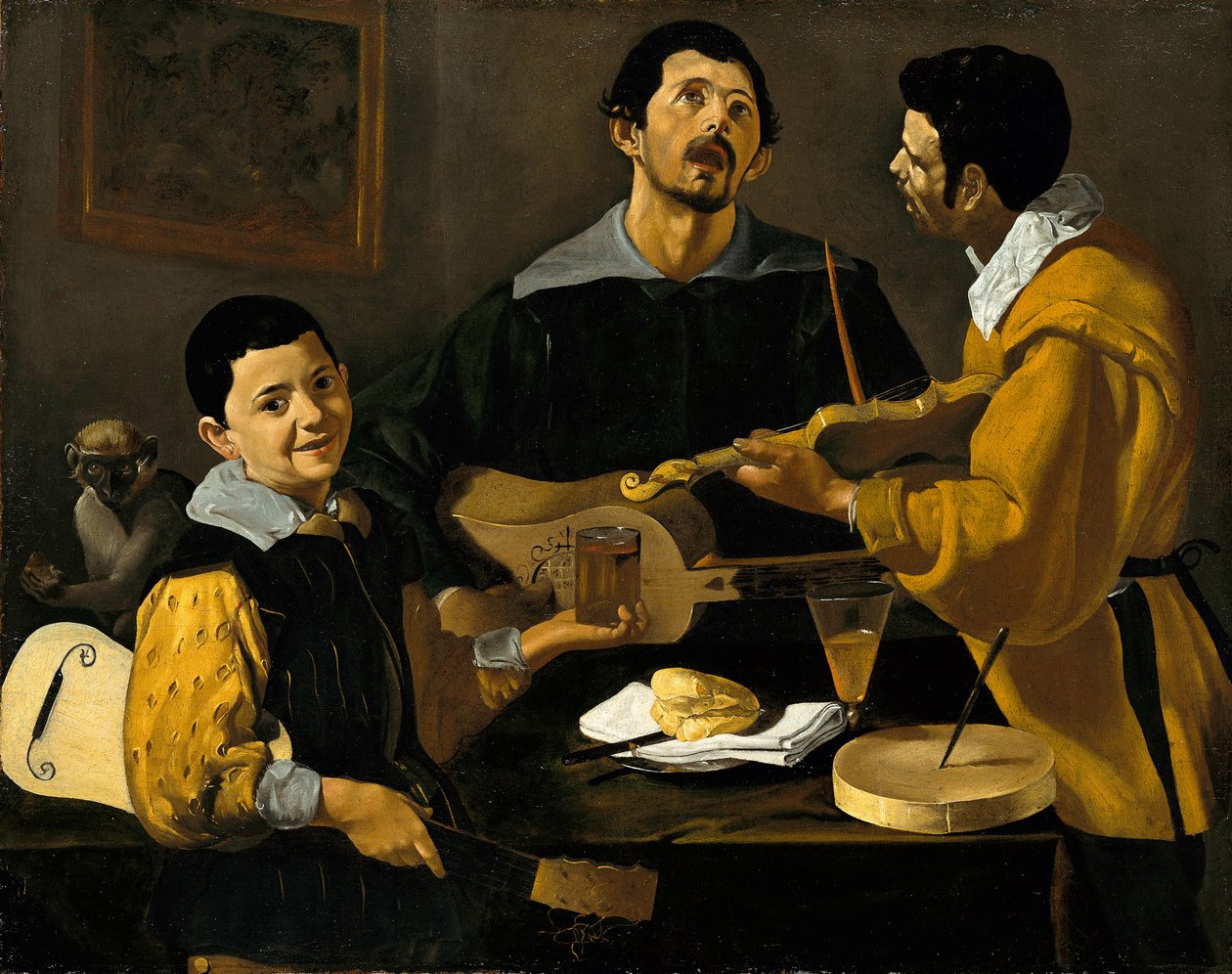 Três Músicos  de Diego Velázquez