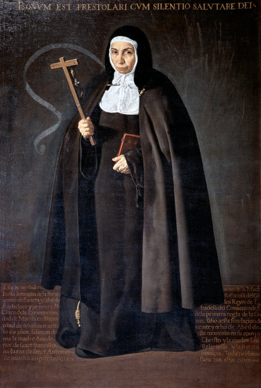 Abadessa Jerónima de la Fuente, 1620. de Diego Velázquez