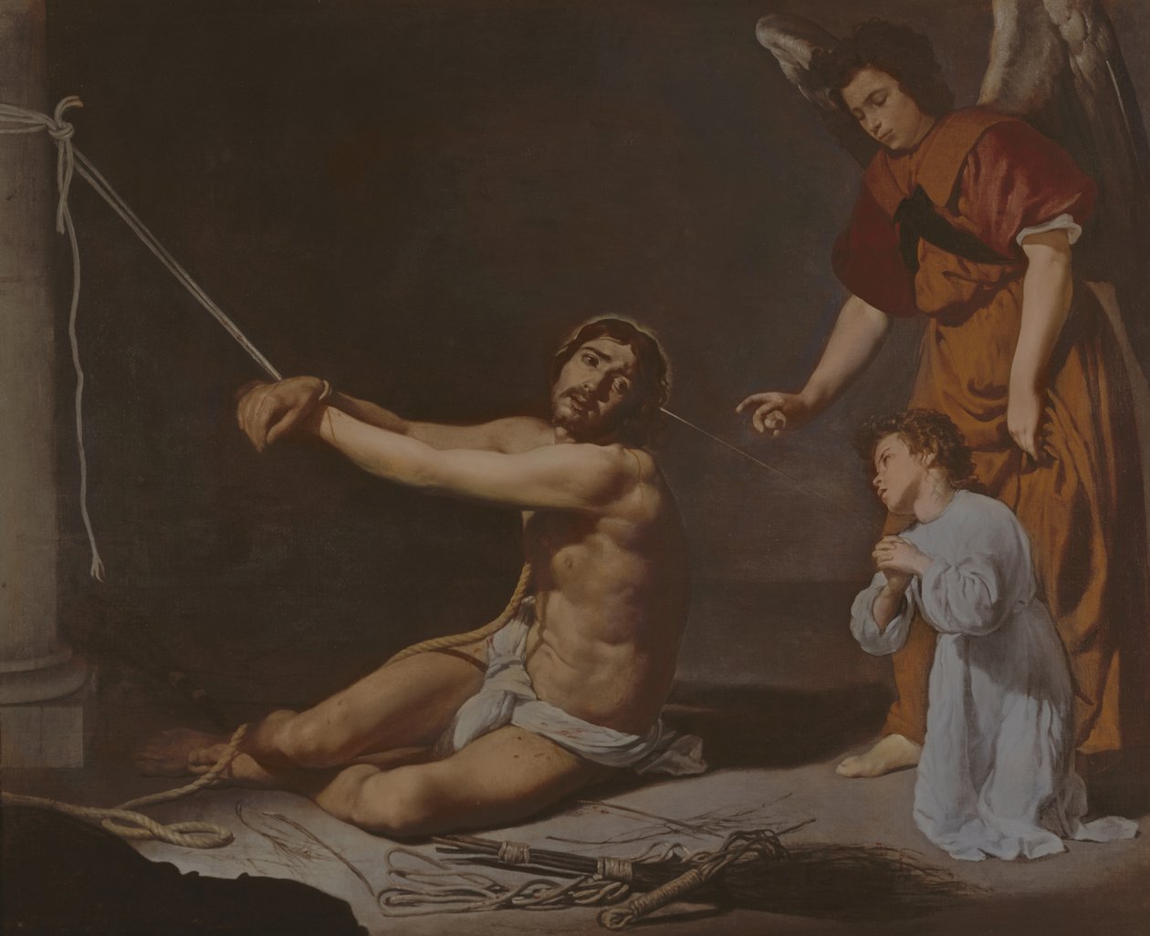 Cristo Após a Flagelação Contemplado pela Alma Cristã, c.1628-9 de Diego Velázquez