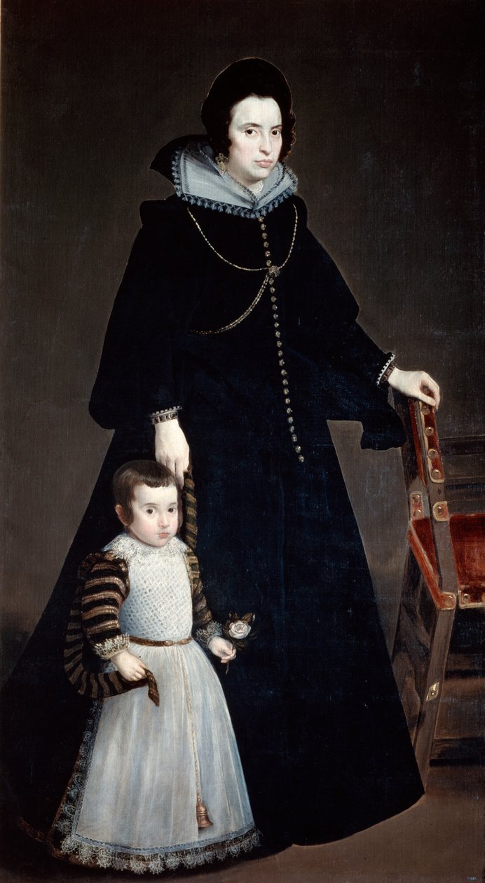 Dona Antonia Ifenarrietta e seu filho, 1631 de Diego Velázquez