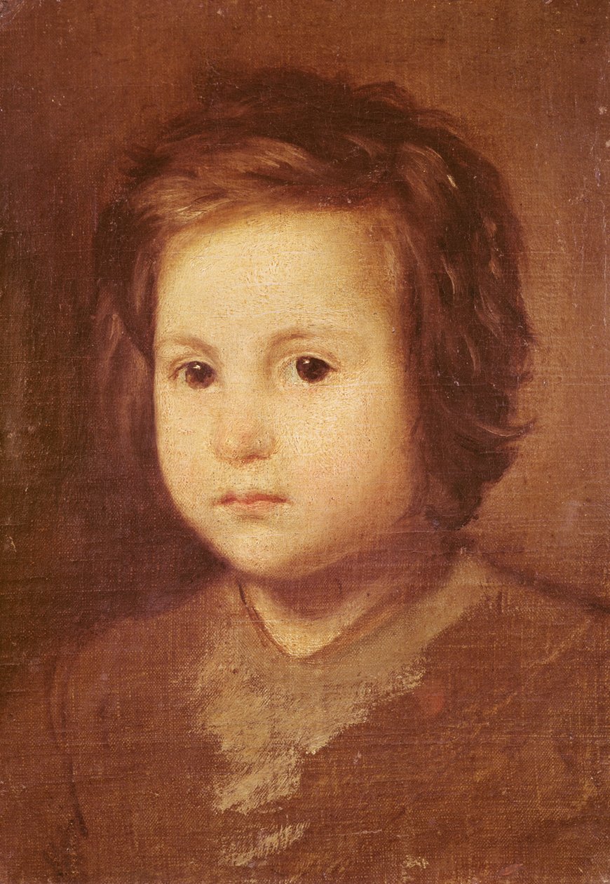 Cabeça de uma criança, 1650 de Diego Velázquez
