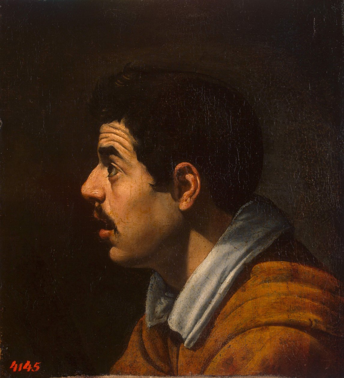 Cabeça de um homem de perfil, c. 1616-1617 de Diego Velázquez