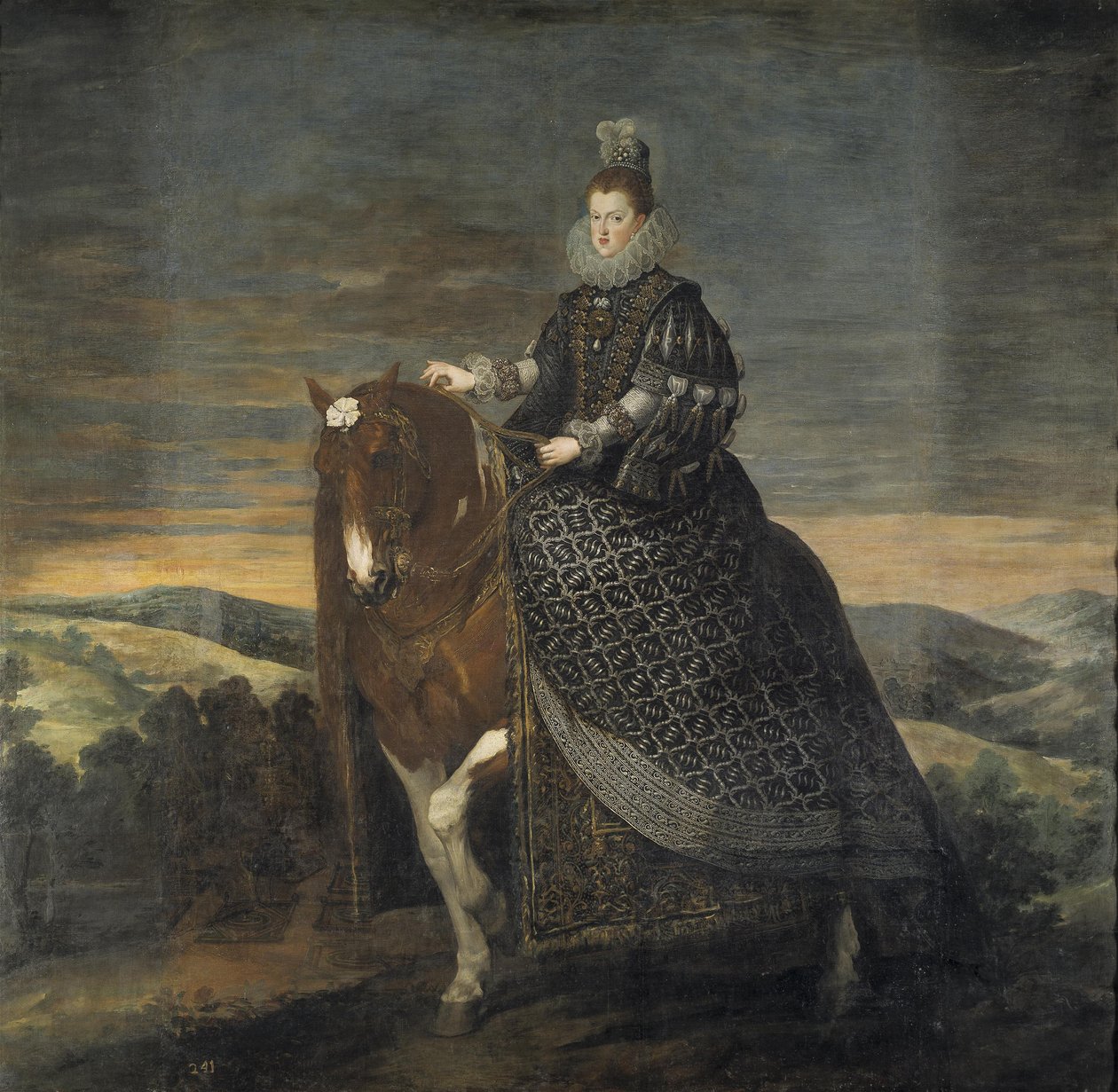Rainha Margaret da Áustria a cavalo de Diego Velázquez