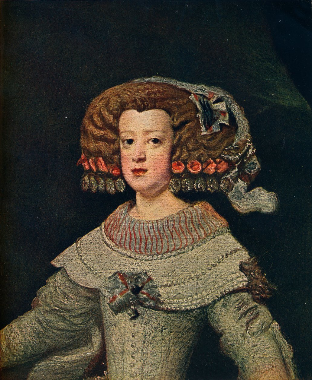 Retrato da rainha Marie-Anne, Mariana da Áustria, 1652, 1910 de Diego Velázquez