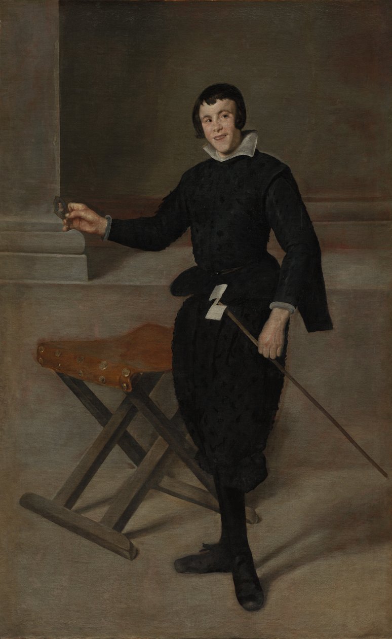 Retrato do bobo da corte Calabazas, c. 1631-32. de Diego Velázquez