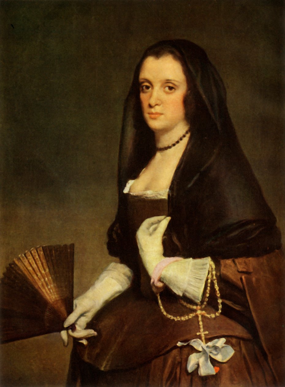 A Dama com um Leque, c1640, 1946. de Diego Velázquez