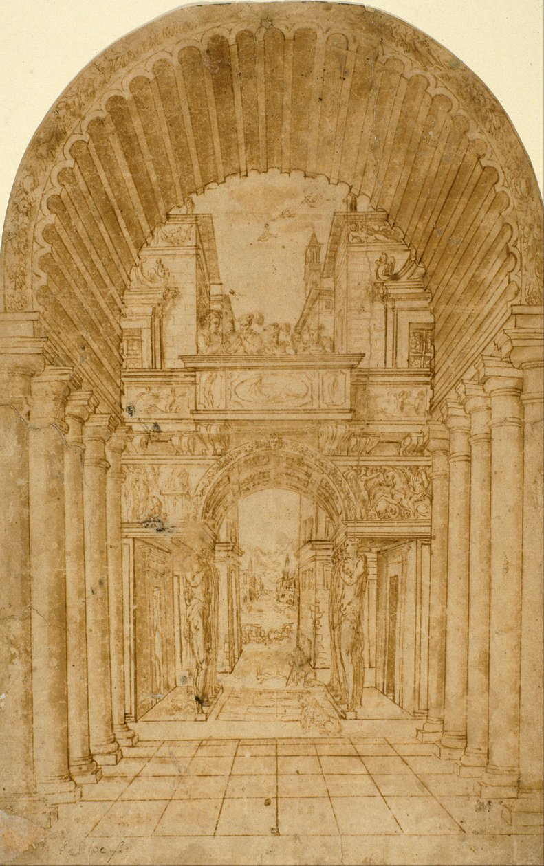 Cenário de perspectiva de Diego de Siloé