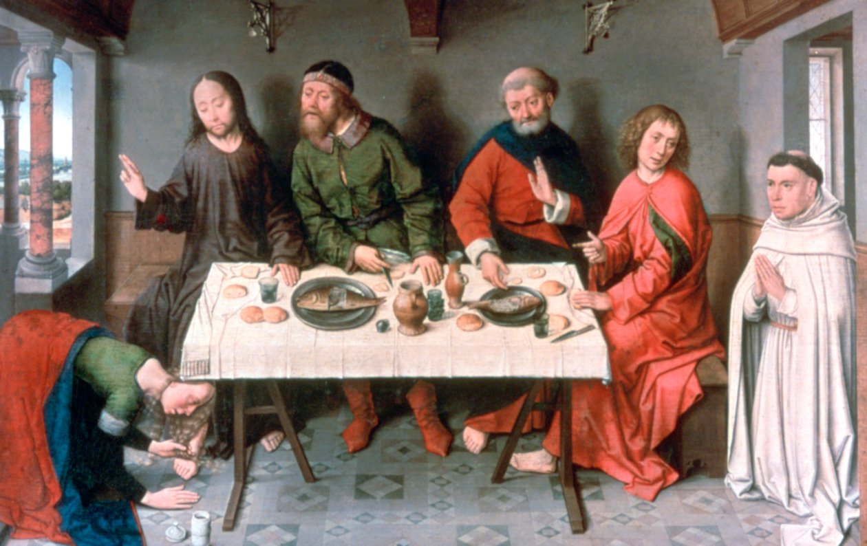 Cristo na casa de Simão, 1440 de Dieric Bouts