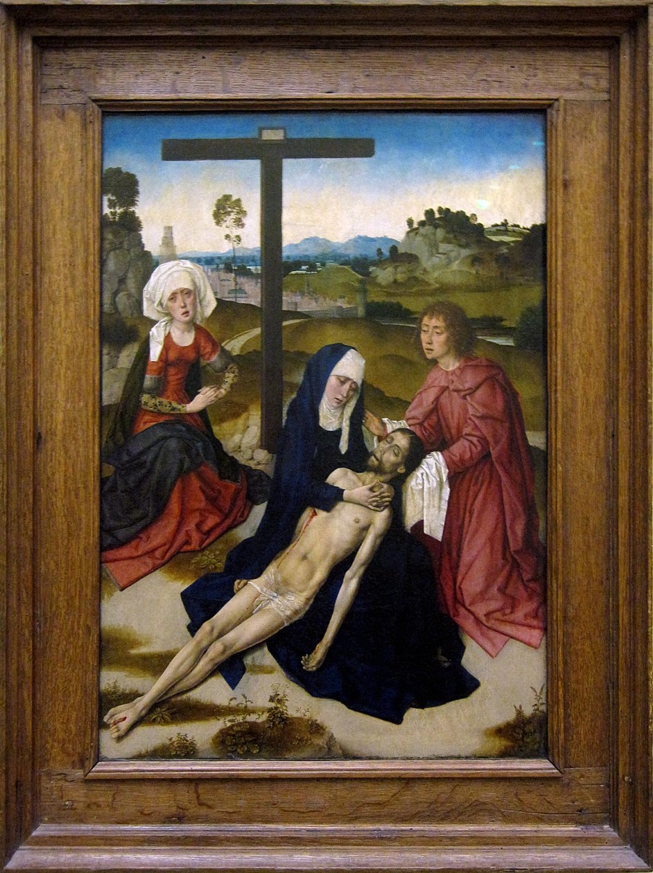 Holandês:  De bewening van Christus Lamentação sobre o Cristo morto de Dieric Bouts