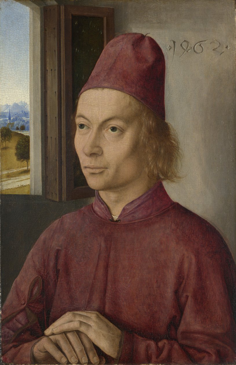 Retrato de um homem (Jan van Winckele) de Dieric Bouts