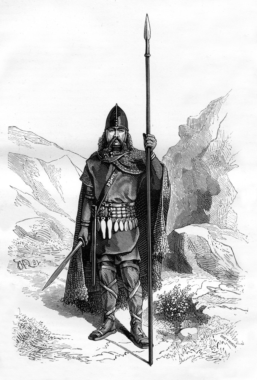 Chefe franco, c5th century 1882-1884. de Dietrich