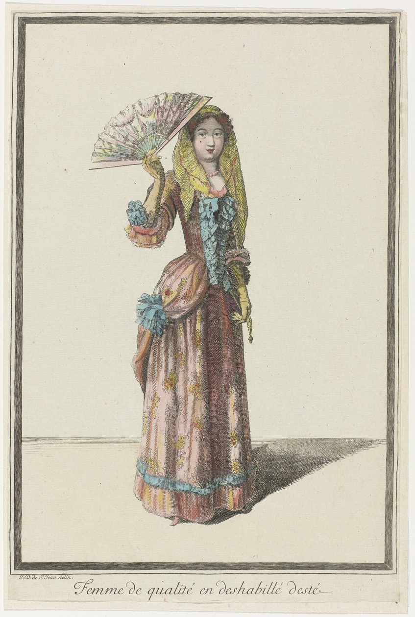 Mulher de qualidade em vestido de verão (título sobre o objecto) de Dieu de Saint Jean