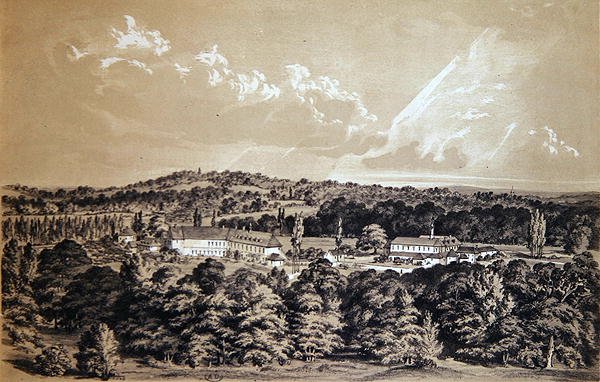 La Grande Trappe, c.1860 (litho) de Dieudonne Auguste (after) Lancelot