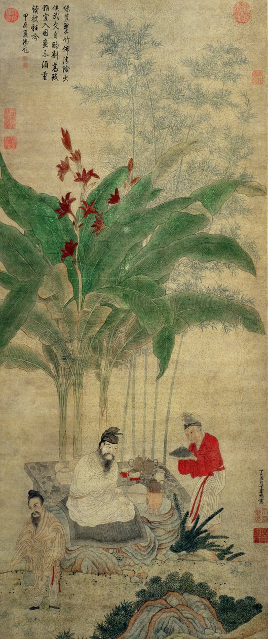 Chá Efervescente, 1617 de Ding Yunpeng