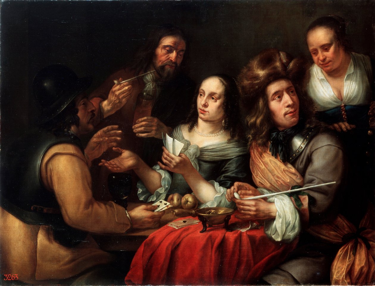 Jogo de Cartas, século XVII de Dingeman van der Hagen