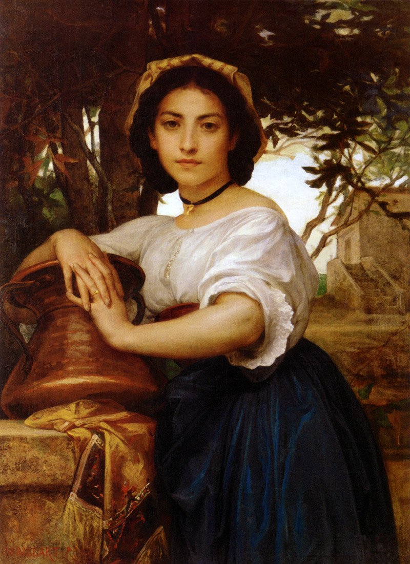 Carreira de água romana jovem de Diogene Ulysse Napoleon Maillart