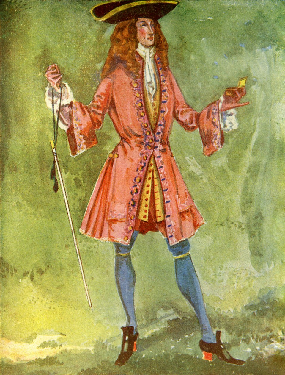 Fato de homem no reinado de Anne I (1702-1714) de Dion Clayton Calthrop