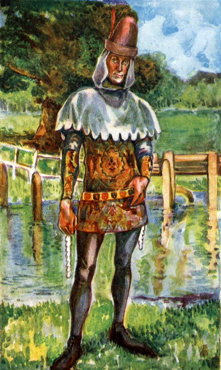 Fato de homem no reinado de Eduardo III (1327 -1377) de Dion Clayton Calthrop