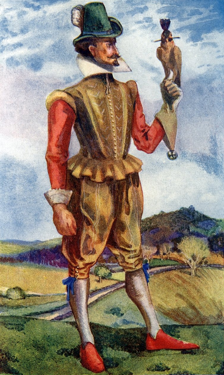 Fato de homem no reinado de Jaime I (1603-1625) de Dion Clayton Calthrop