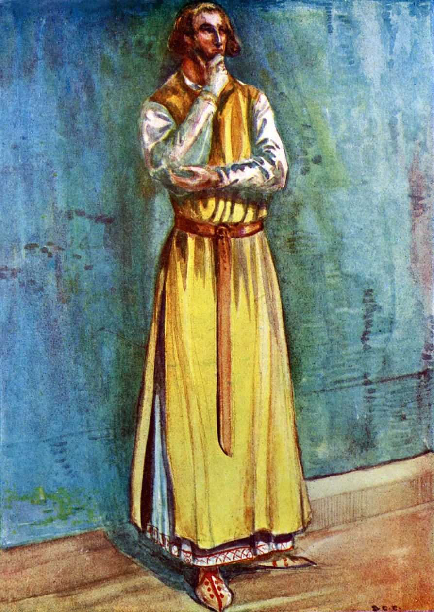 Fato de homem no reinado de João (1199 - 1216) de Dion Clayton Calthrop