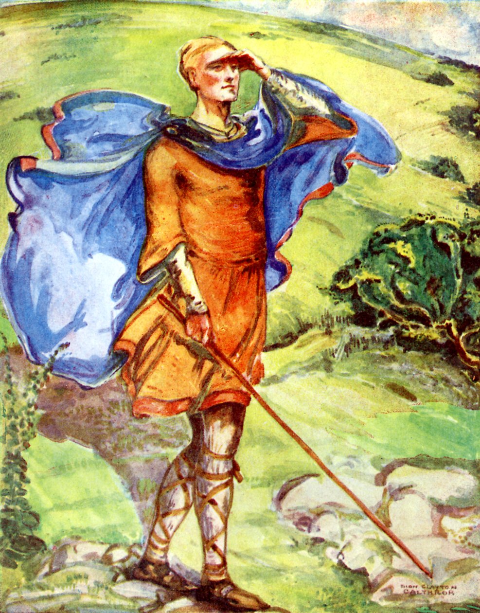 Fato de homem no reinado de Guilherme I (1066-1087) de Dion Clayton Calthrop