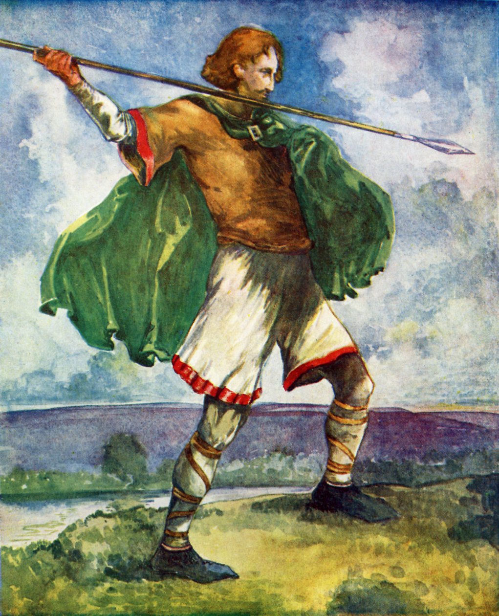 Fato de homem no reinado de Guilherme II (1087-1100) de Dion Clayton Calthrop