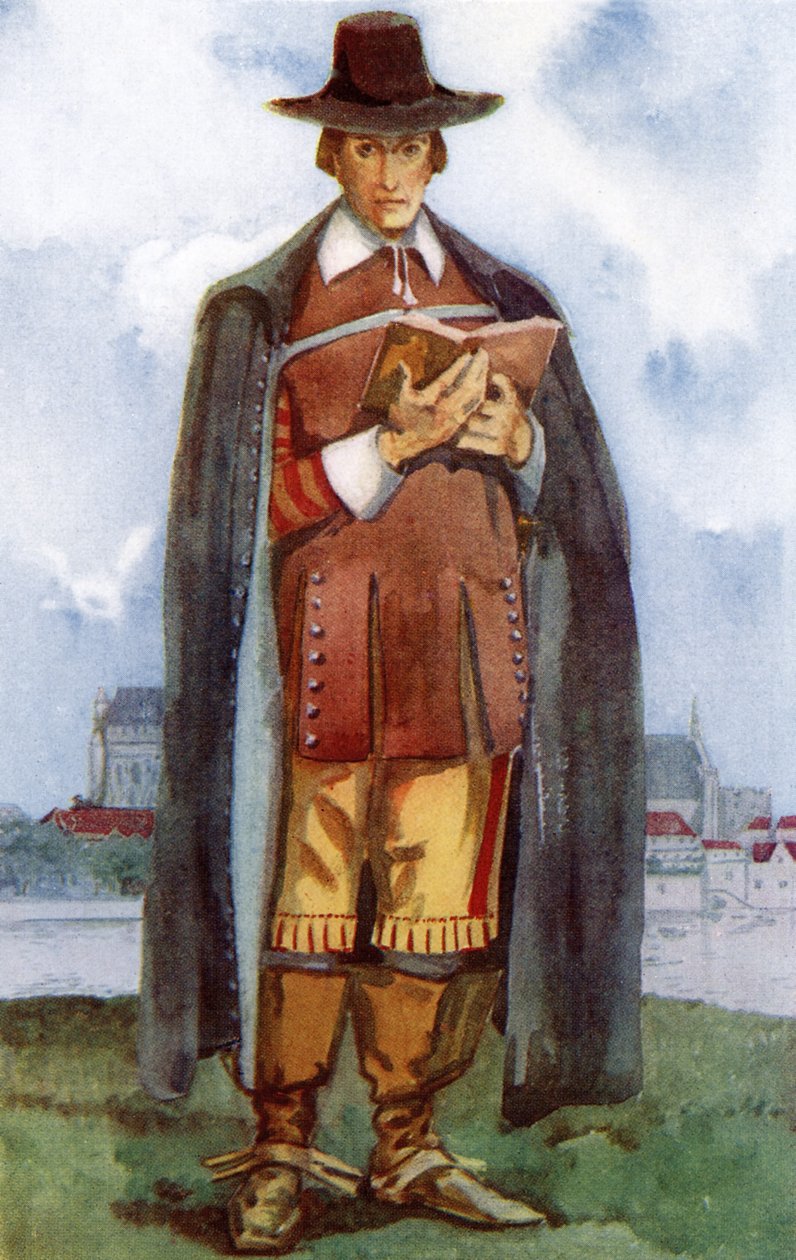 Fato de homem no reinado dos Cromwells (1649-1660) de Dion Clayton Calthrop