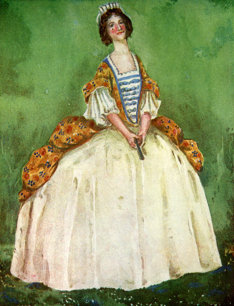 Fato de mulher no reinado de Anne I (1702-1714) de Dion Clayton Calthrop
