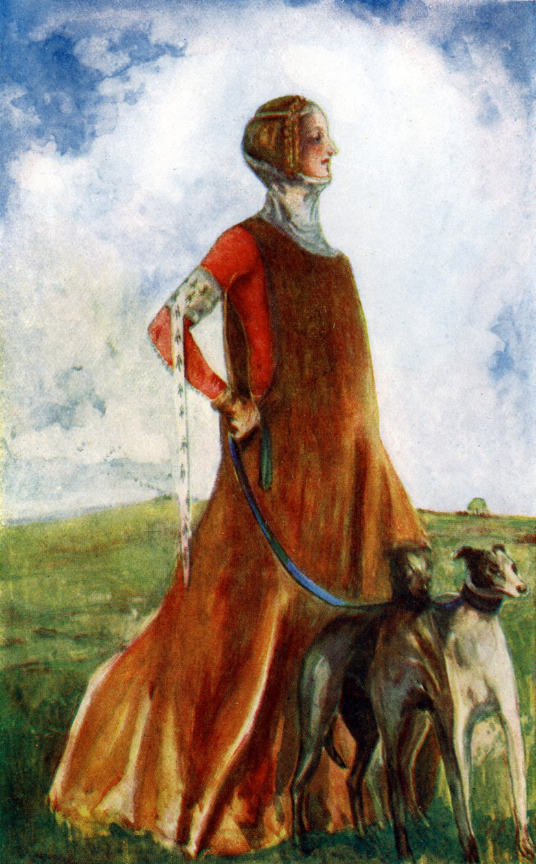 Fato de mulher no reinado de Eduardo III de Dion Clayton Calthrop