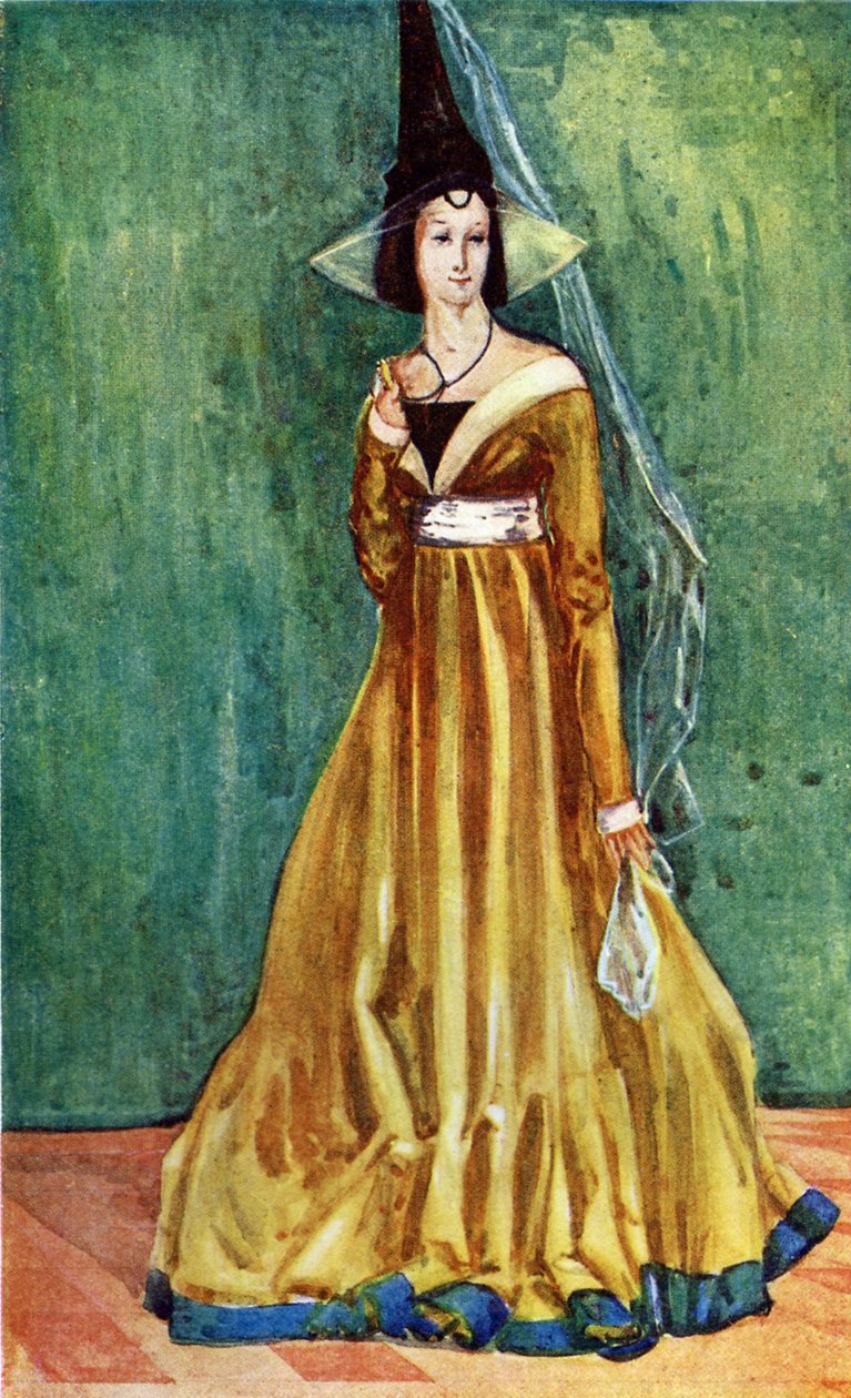Fato de mulher no reinado de Eduardo IV (1461-1483) de Dion Clayton Calthrop