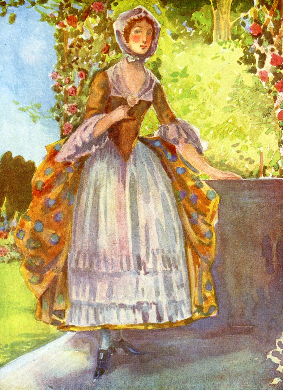Fato de mulher no reinado de George II (1727-1760) de Dion Clayton Calthrop