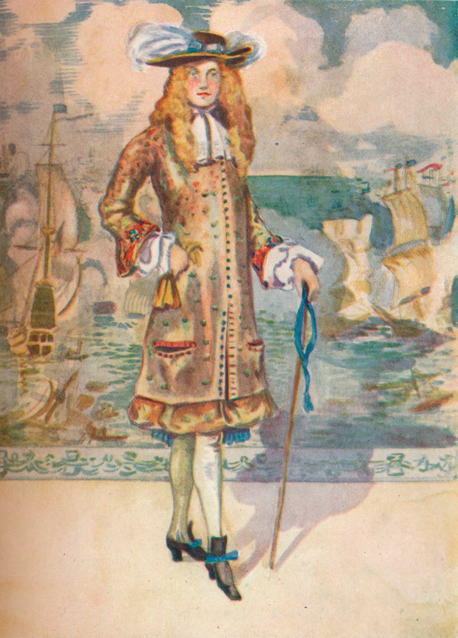 Um homem da época de Carlos II, 1907 de Dion Clayton Calthrop