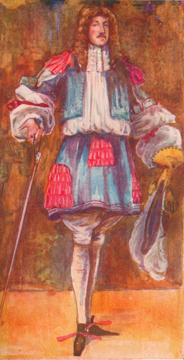 Um homem da época de Carlos II, 1907 de Dion Clayton Calthrop