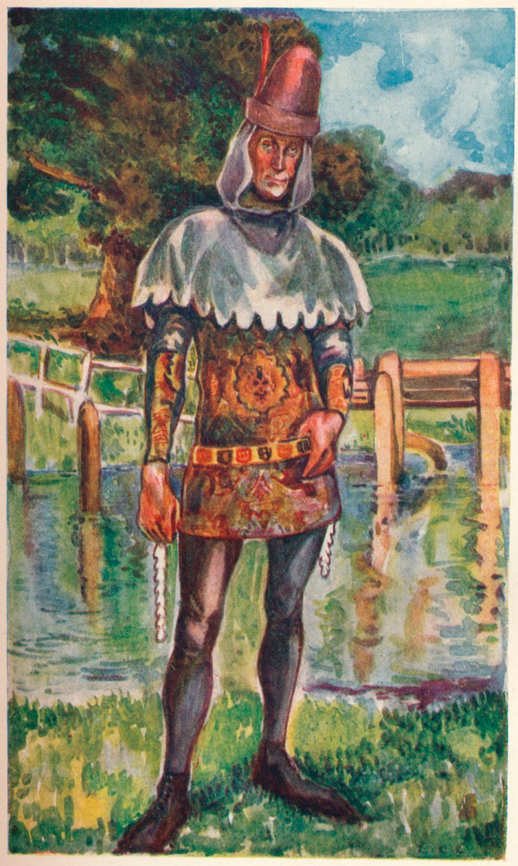 Um homem do tempo de Eduardo III, 1907 de Dion Clayton Calthrop