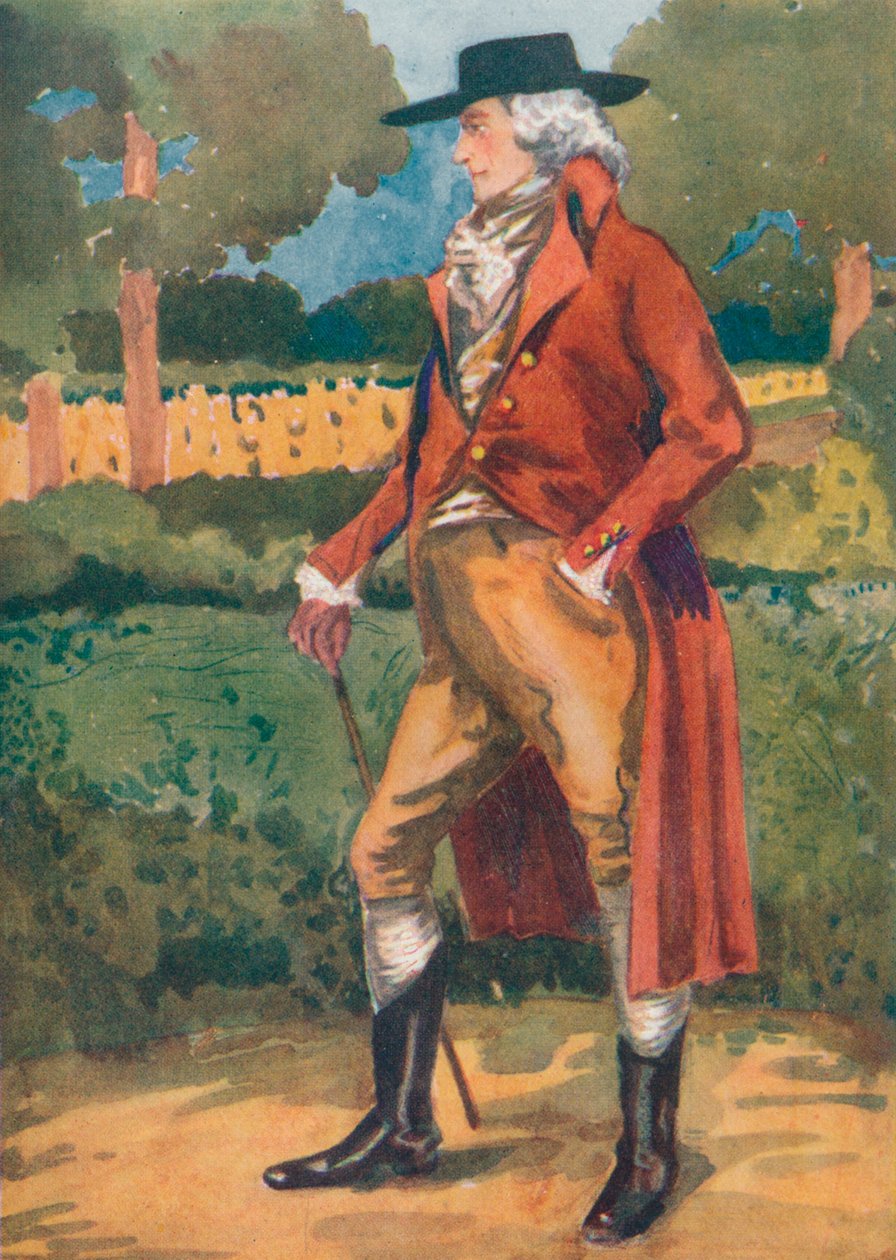 Um homem do tempo de George III, 1907 de Dion Clayton Calthrop