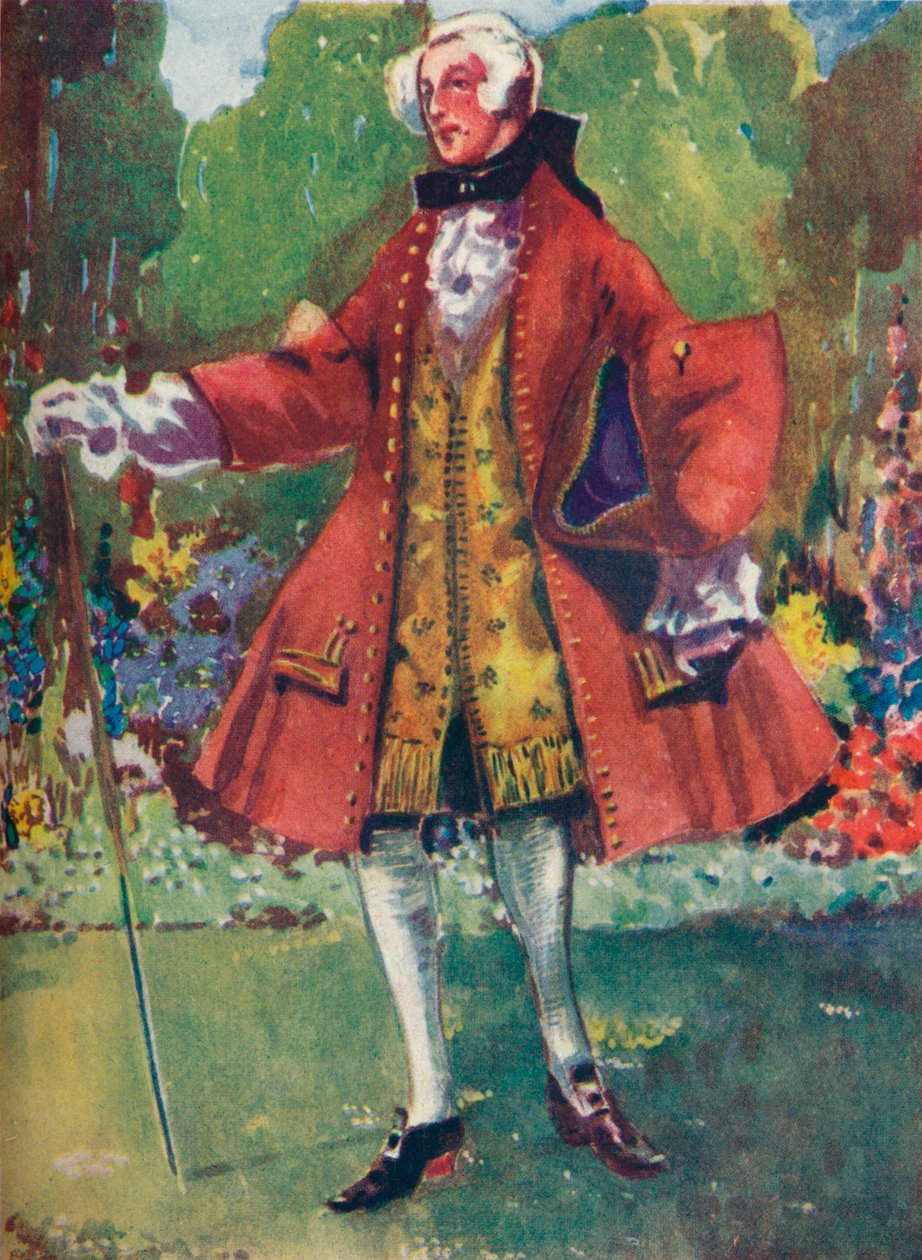 Um homem do tempo de George II, 1907 de Dion Clayton Calthrop