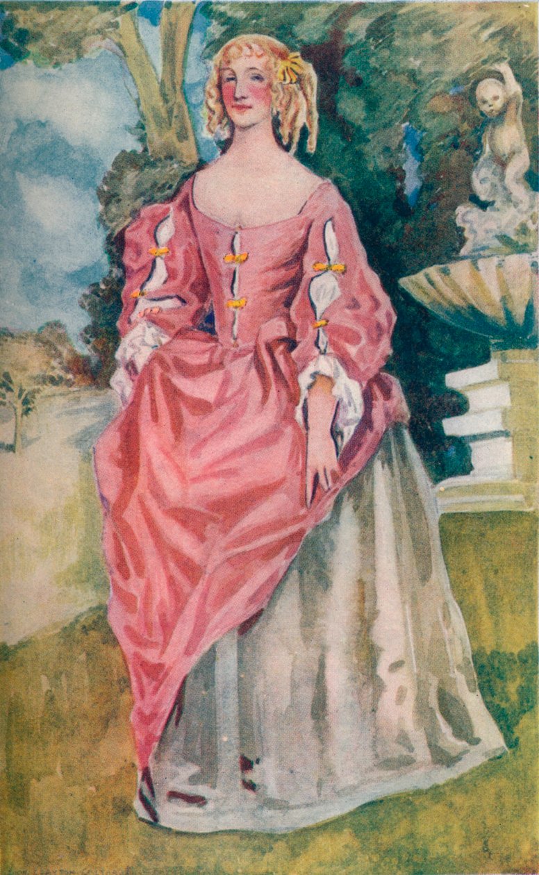 Uma mulher da época de Carlos II, 1907 de Dion Clayton Calthrop