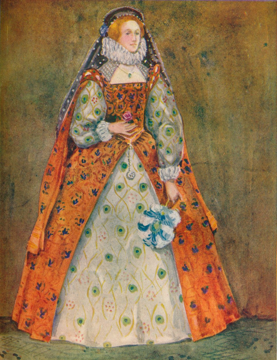 Uma mulher da época de Elizabeth, 1907 de Dion Clayton Calthrop