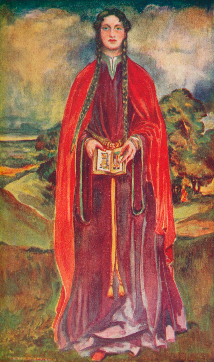 Uma mulher da época de Henrique I, 1907 de Dion Clayton Calthrop