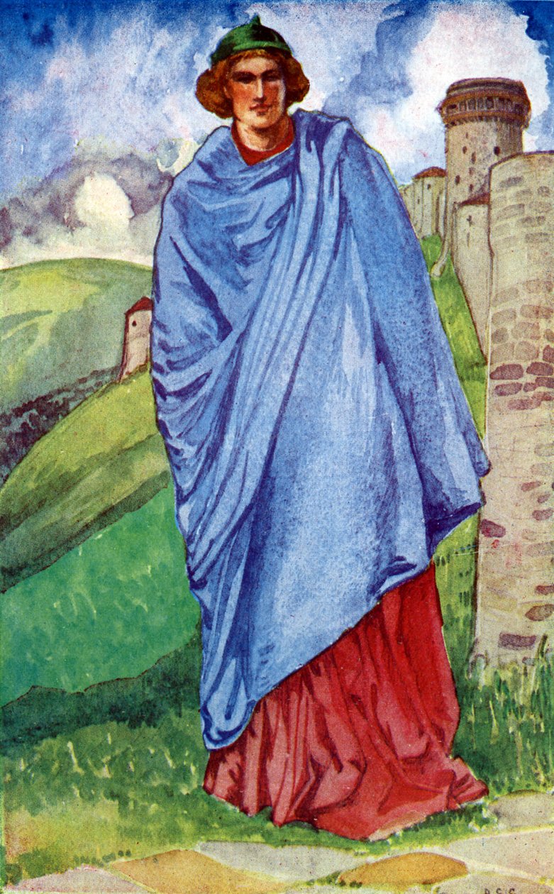 Fato de homem no reinado de Henrique III (1216-1272) de Dion Clayton Calthrop