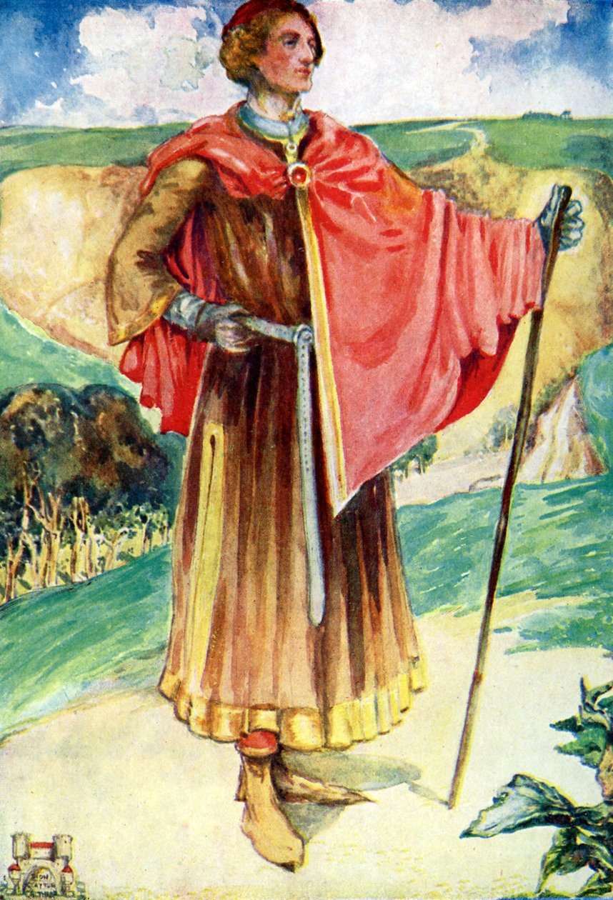Fato de homem no reinado de Henrique II (1154-1189) de Dion Clayton Calthrop
