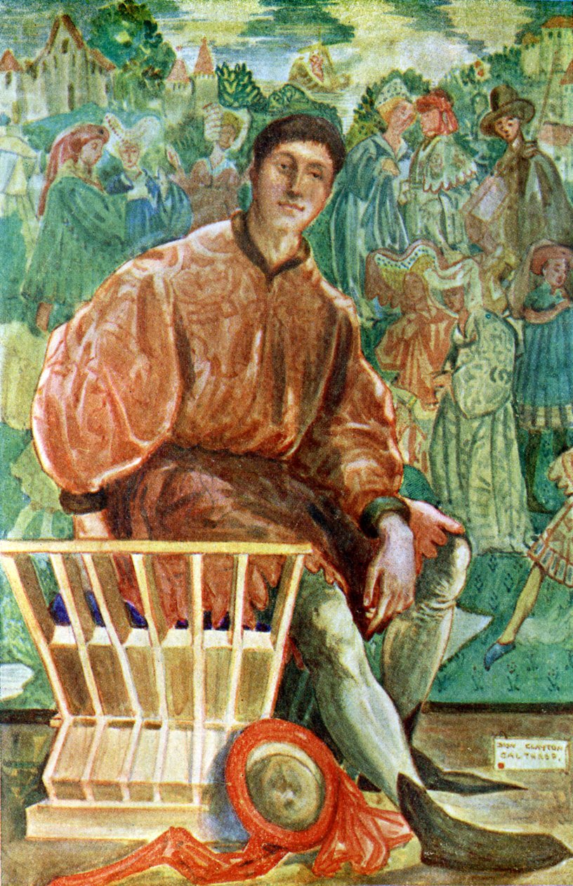 Fato de homem no reinado de Henrique VI (1422 -1461) de Dion Clayton Calthrop