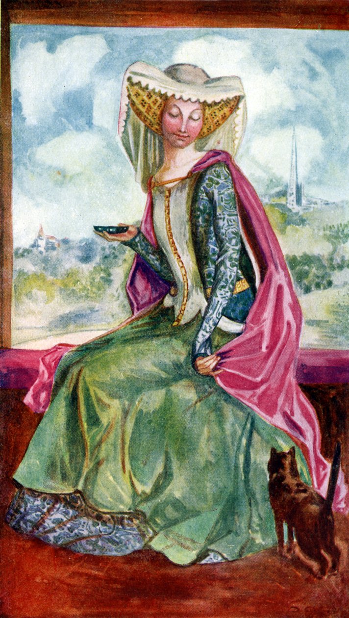 Traje de mulher no reinado de Henrique V (1413 -1422) de Dion Clayton Calthrop