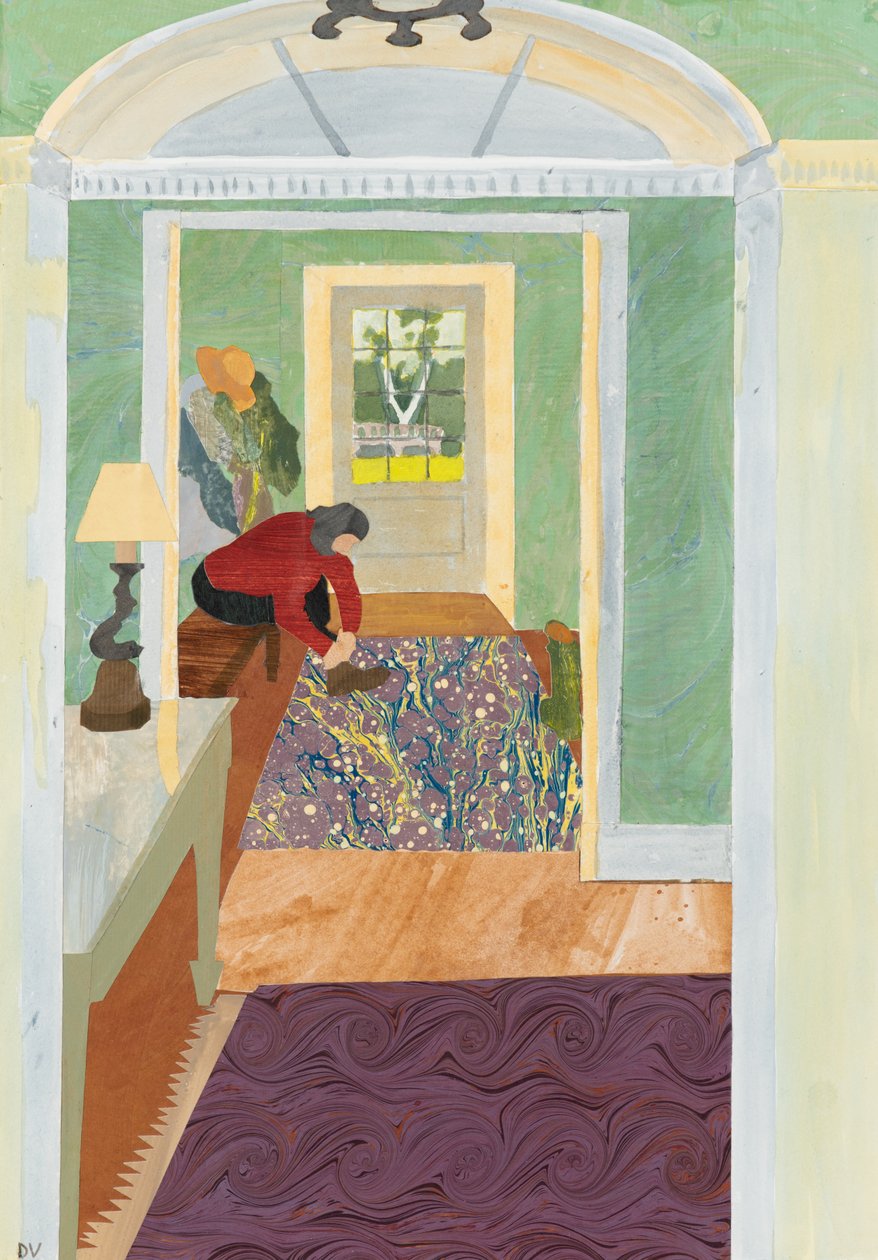 Botas calçadas (colagem) de Dione Verulam