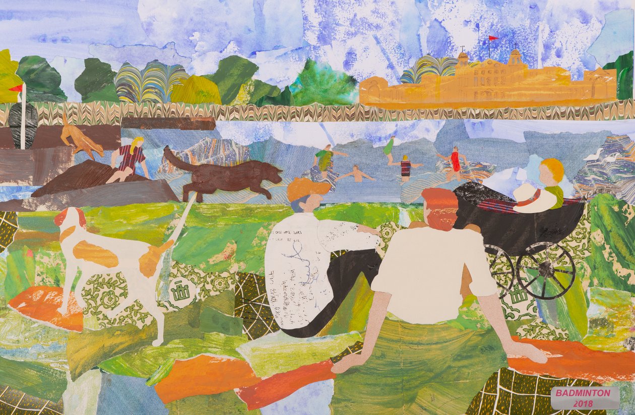 Badminton quente, 2020 (colagem) de Dione Verulam