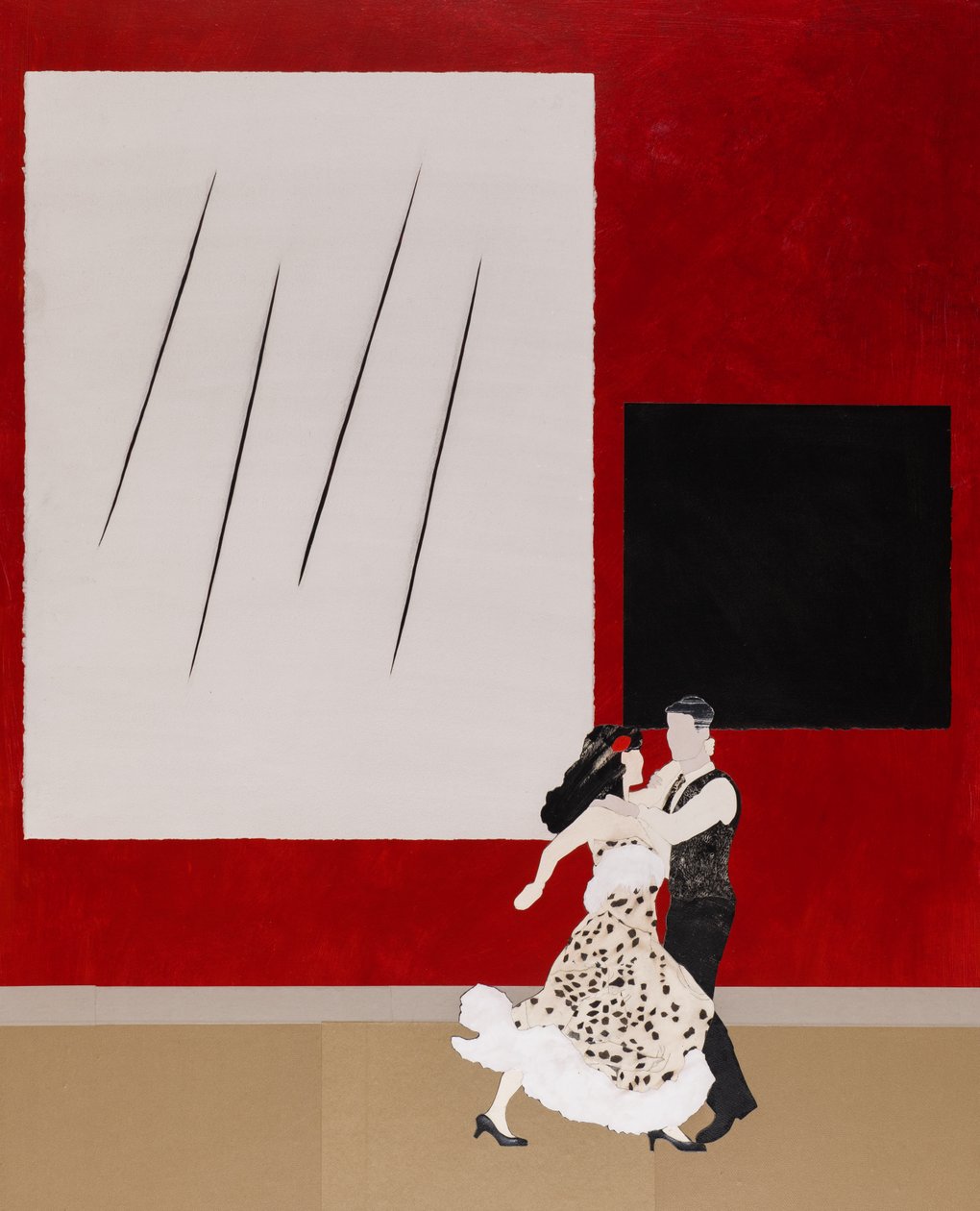 Em sintonia com Malevich, 2020 (colagem) de Dione Verulam