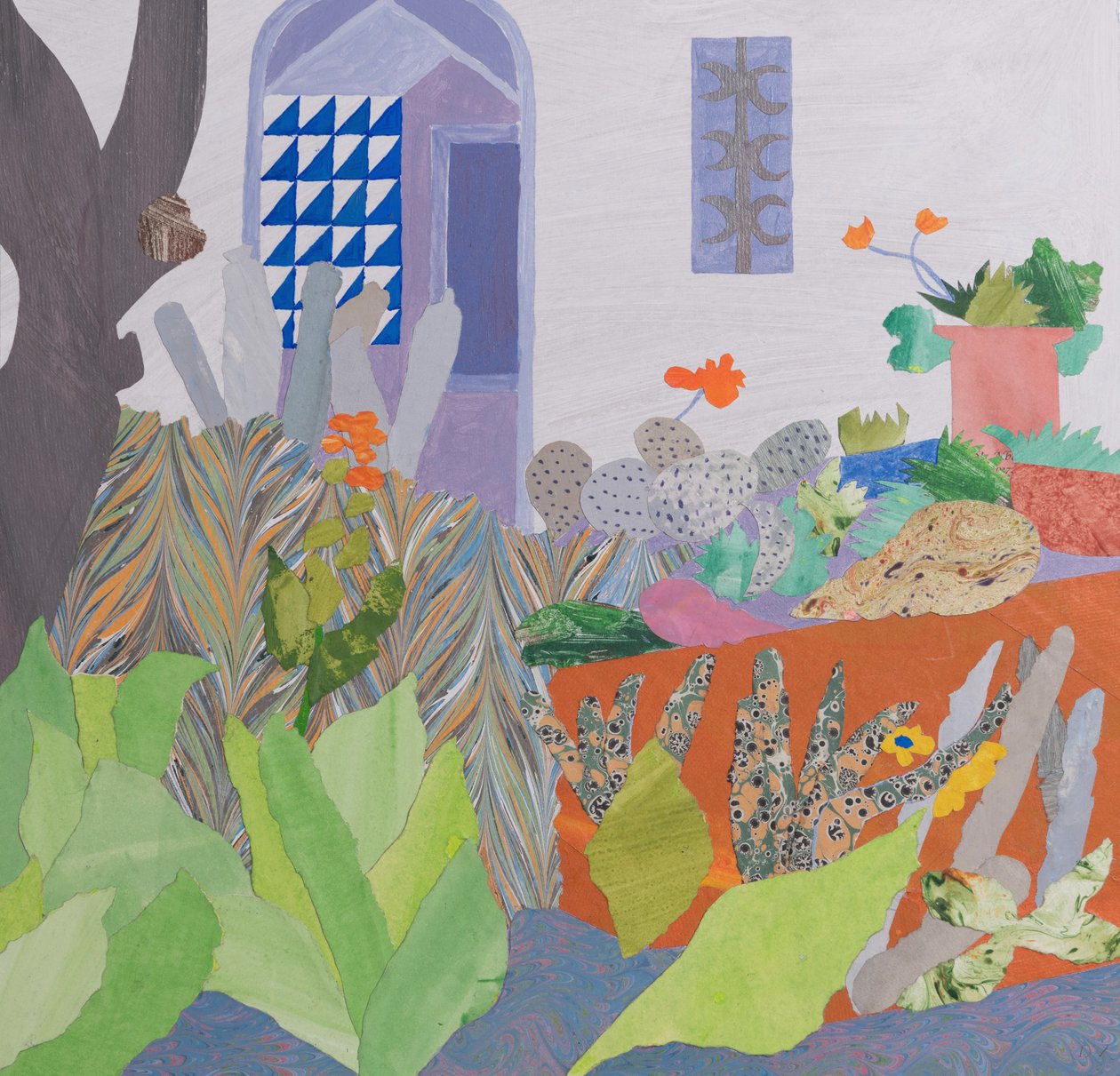 Isolamento no Paraíso (colagem) de Dione Verulam