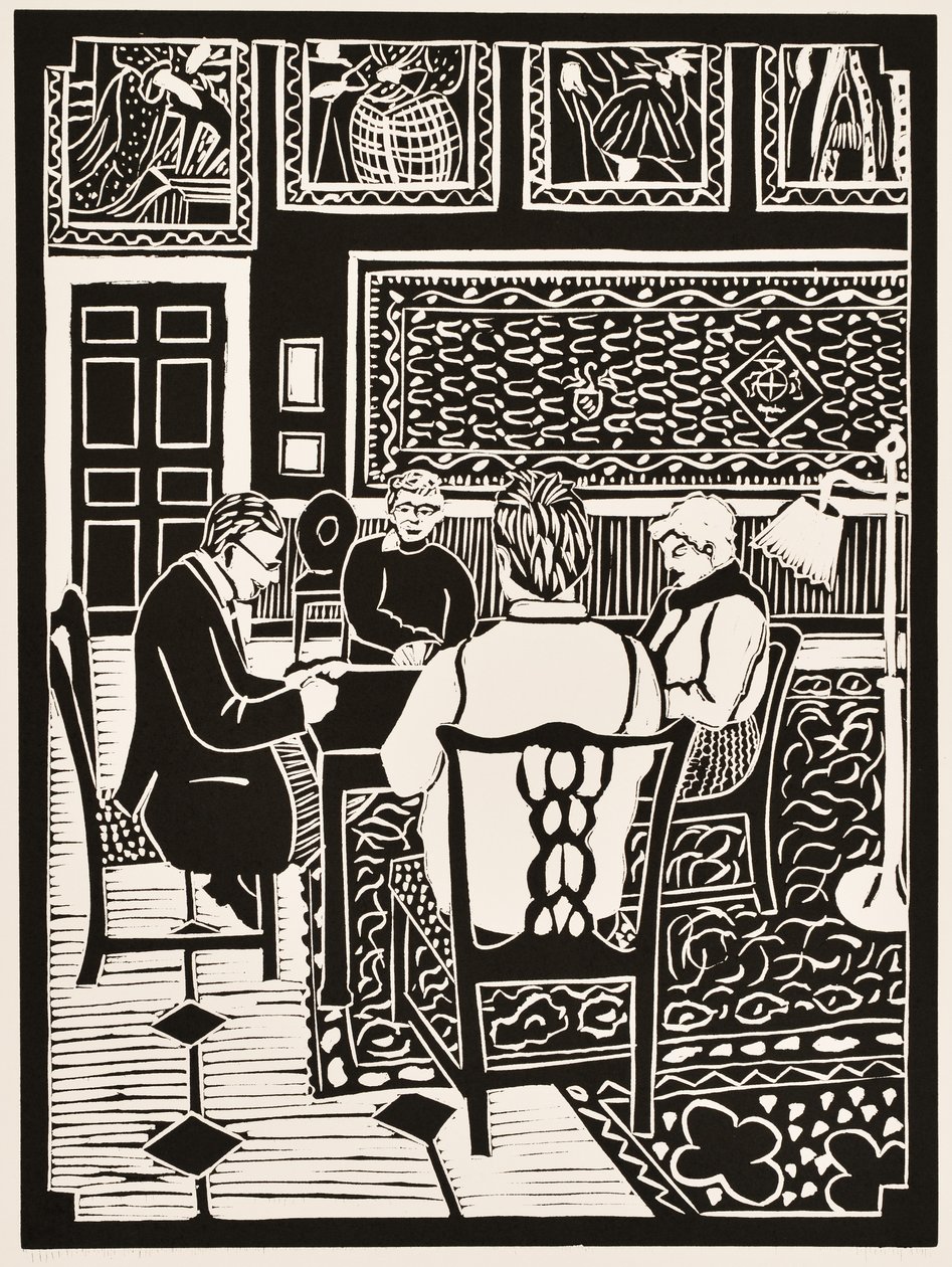 Meses do ano: março, 2012 (linóleo) de Dione Verulam