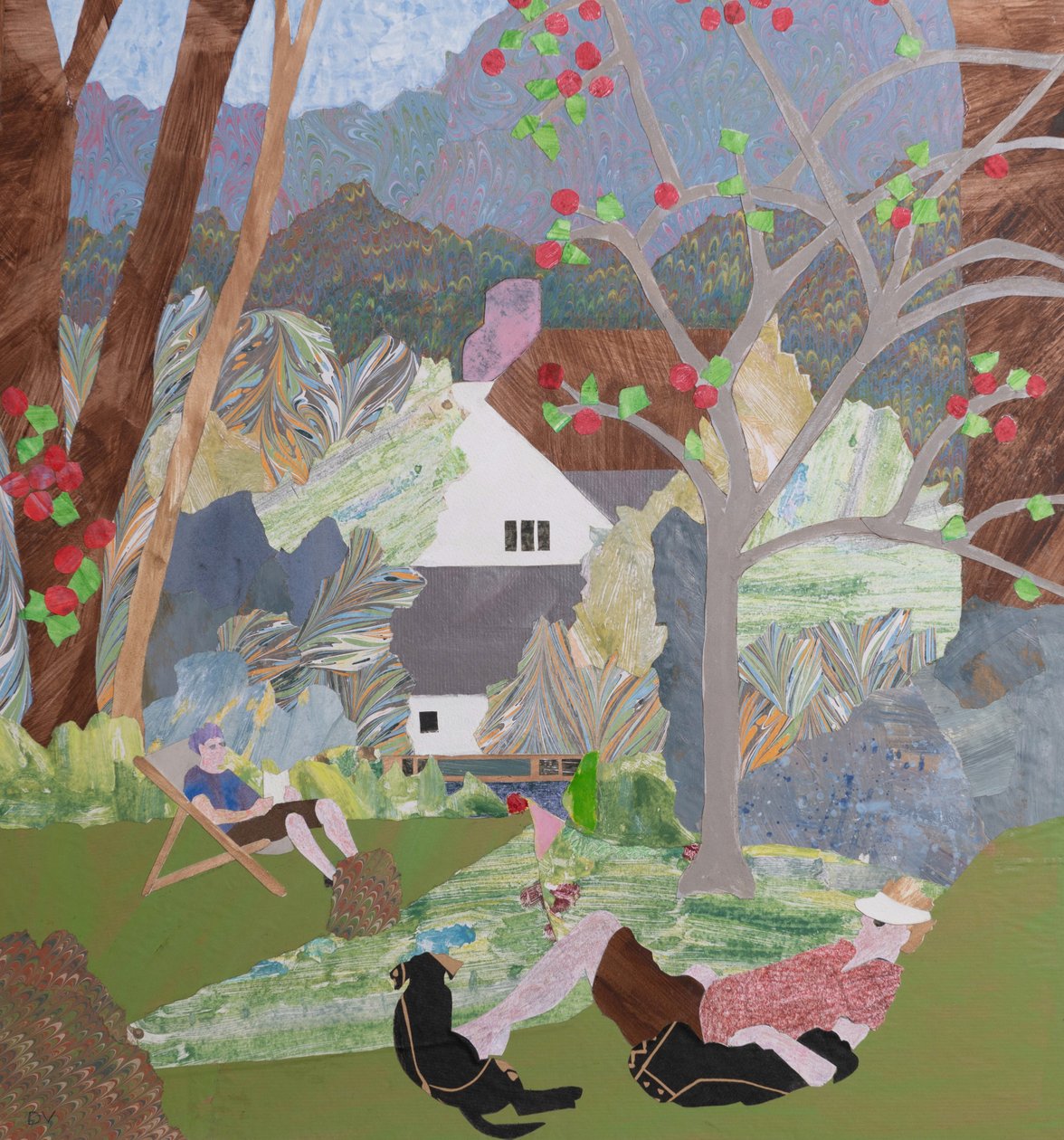 Férias de setembro (colagem) de Dione Verulam