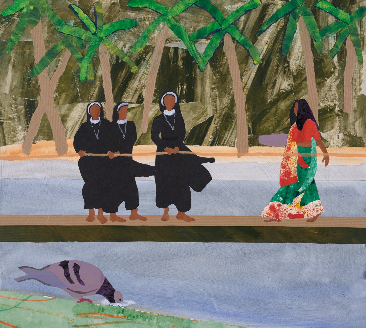 Espiritual e temporal (colagem) de Dione Verulam